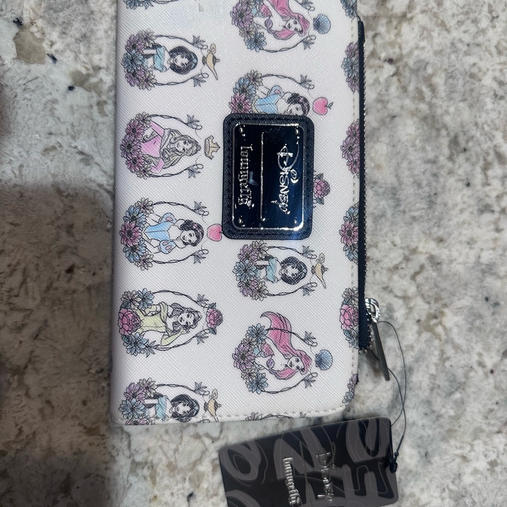 Disney Loungefly Princess White and Pink Wallet